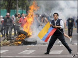 Protesto no Ecuador