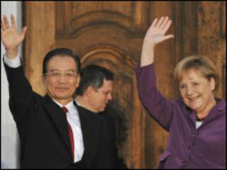 温家宝和默克尔