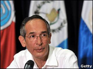 El presidente de Guatemala, Alvaro Colom
