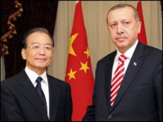 中国总理温家宝和土耳其总理埃尔多安