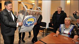 підрахунок голосів у Киргизстані