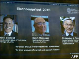 Anúncio de premiação do Nobel de Economia