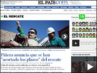 Portada del diario español El Pais