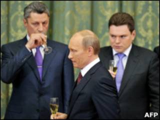 Владимир Путин на приеме в Киеве