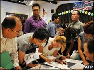 Estadounidenses buscando empleo