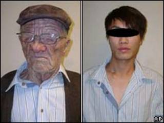 易容偷渡青年在偽裝前後的樣貌(加拿大邊境服務局提供圖片)