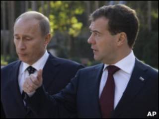 Дмитрий Медведев и Владимир Путин