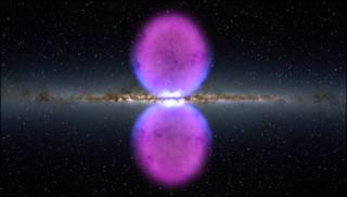 Burbujas de energía en Vía Láctea. Crédito: Centro Espacial y de Vuelo Goddard de la NASA