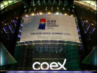 Centro onde ocorrem encontros do G20 em Seul