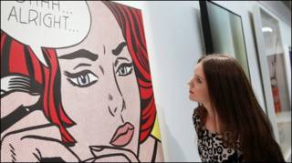 Tranh của Roy Lichtenstein bán được hơn 26 triệu bảng Anh.