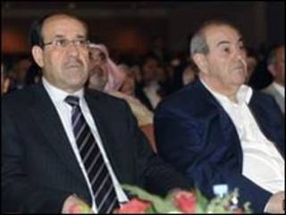 علاوی (راست) و مالکی