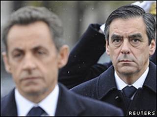 Nicolas Sarkozy (izq.) y François Fillon