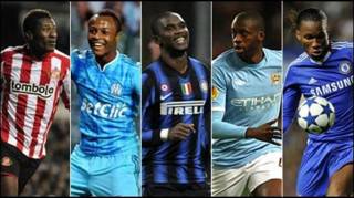 Gyan, Ayew, Eto'o, Toure iyo Drogba