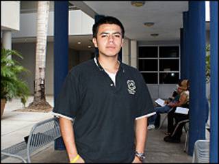 José Salcedo, en la Universidad de Miami Dade.