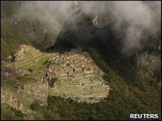 Machu Picchu desde el aire