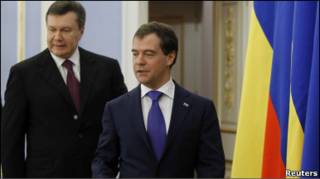 Віктор Янукович і Дмітрій Медвєдєв