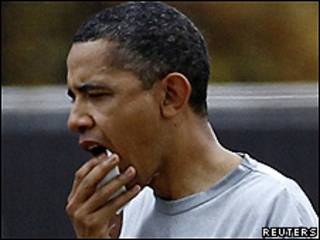 Barack Obama tras ser golpeado mientras jugaba a baloncesto