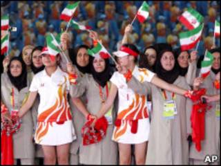 دختران ورزشکار ایرانی در گوانگجو