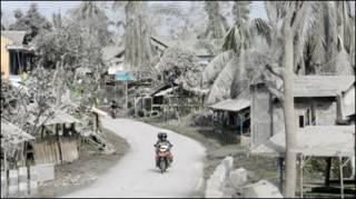 Kondisi desa dekat Merapi