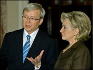Kevin Rudd ad Clinton