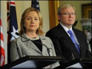 Clinton and Rudd