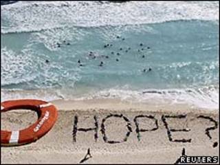 Manifestação do Greenpeace em Cancún/Reuters