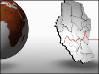 Taswirar kasar kudancin Sudan da ake son kirkiro wa