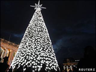 Arbolito de navidad en Bogotá
