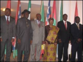 Wasu daga cikin shugabannin kasashen ECOWAS