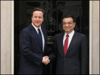 中國副總理李克強和英國首相卡梅倫