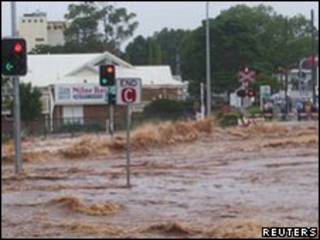 Enchentes no Estado de Queensland