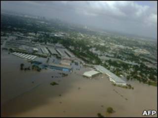 Região de Rocklea ficou submersa.