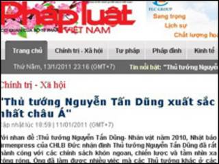 Bài báo trên Pháp luật Việt Nam