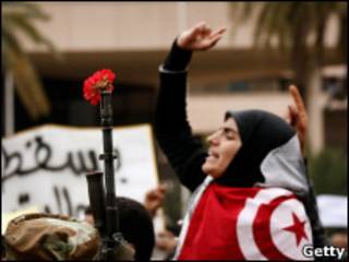 معترض تونسی