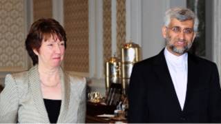 Catherine Ashton et Said Jalili