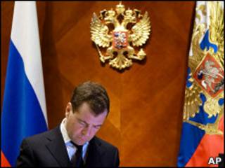 Президент России Дмитрий Медведев (25 января 2011 года)