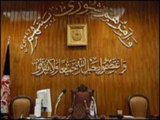 جایگاه خالی رئیس مجلس نمایندگان افغانستان