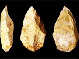 Herramientas de piedra de los seres humanos modernos