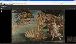 "El nacimiento de Venus" en la web Art Project de Google