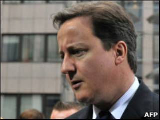 O premiê britânico, David Cameron