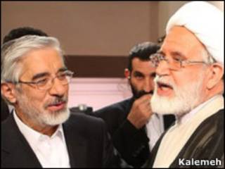 مهدی کروبی و میرحسین موسوی