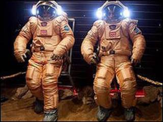 Trajes de los astronautas de la misión "Mars500"