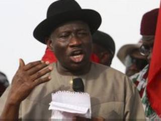 Shugaba Goodluck Jonathan na Najeriya