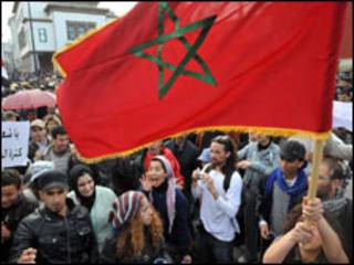 Masu zanga-zanga a Morocco