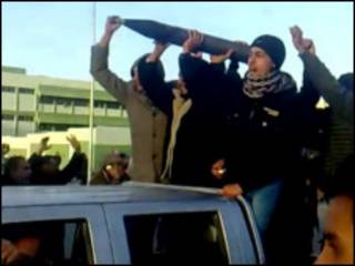 Masu zanga zanga a Benghazi