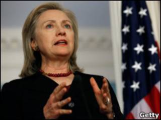 A secretária de Estado dos EUA, Hillary Clinton