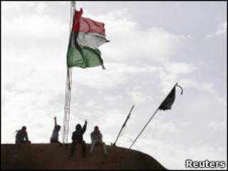 Manifestantes en Libia