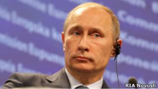 Владимир Путин на пресс-конференции в Брюсселе 24 февраля 2011 г.