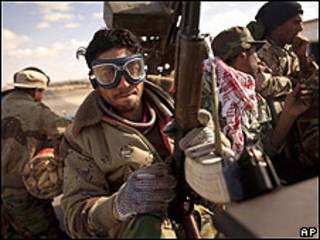 Rebeldes en Libia