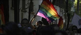 Manifestación gay en México
